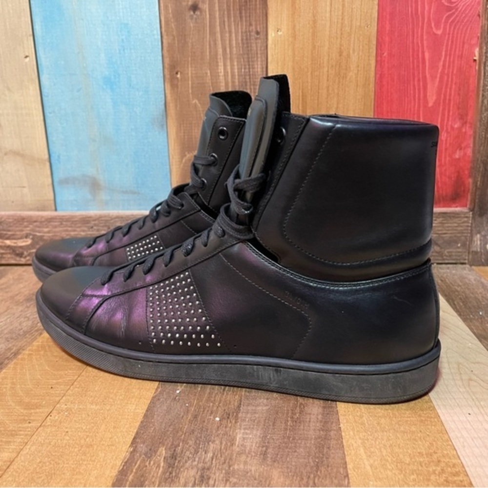 Ysl Saint Laurent Paris 14Aw High- Sneakers Size 10.5 US - EUC🔥EUC🔥 Authentic​ - Picture 5 of 13